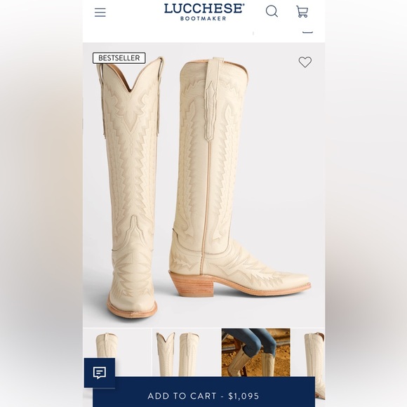 Lucchese Shoes - NWT - Lucchese Priscilla Cream